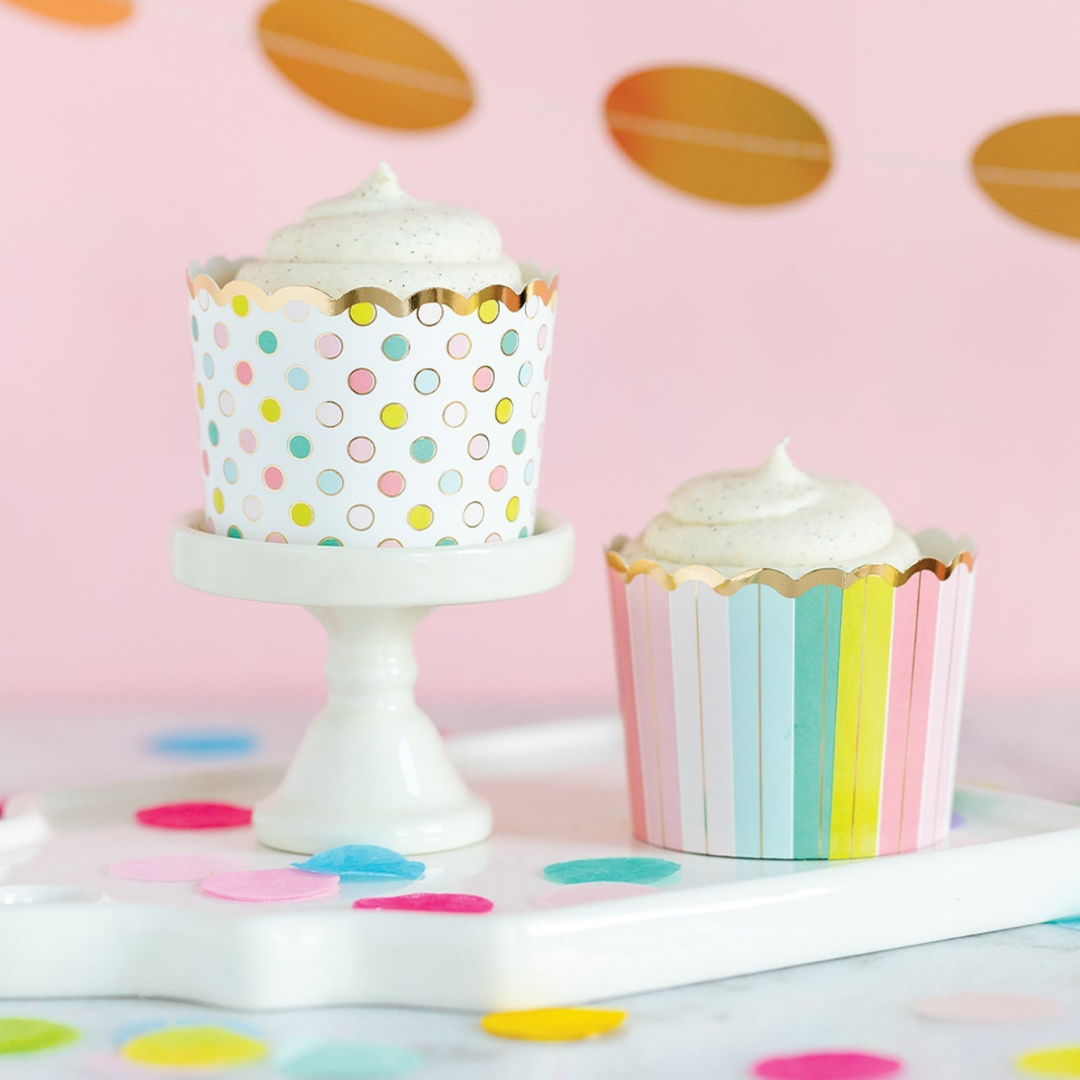 Pastel Dots And Stripes Food Cups