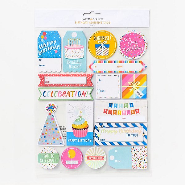 Birthday Tag Labels