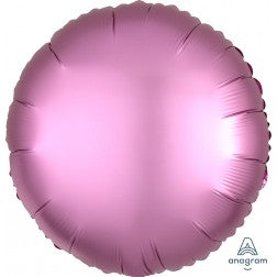 Pink Satin Luxe Foil Circle Balloon - A Little Confetti