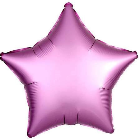 Pink Star Satin Luxe Foil Balloon - A Little Confetti