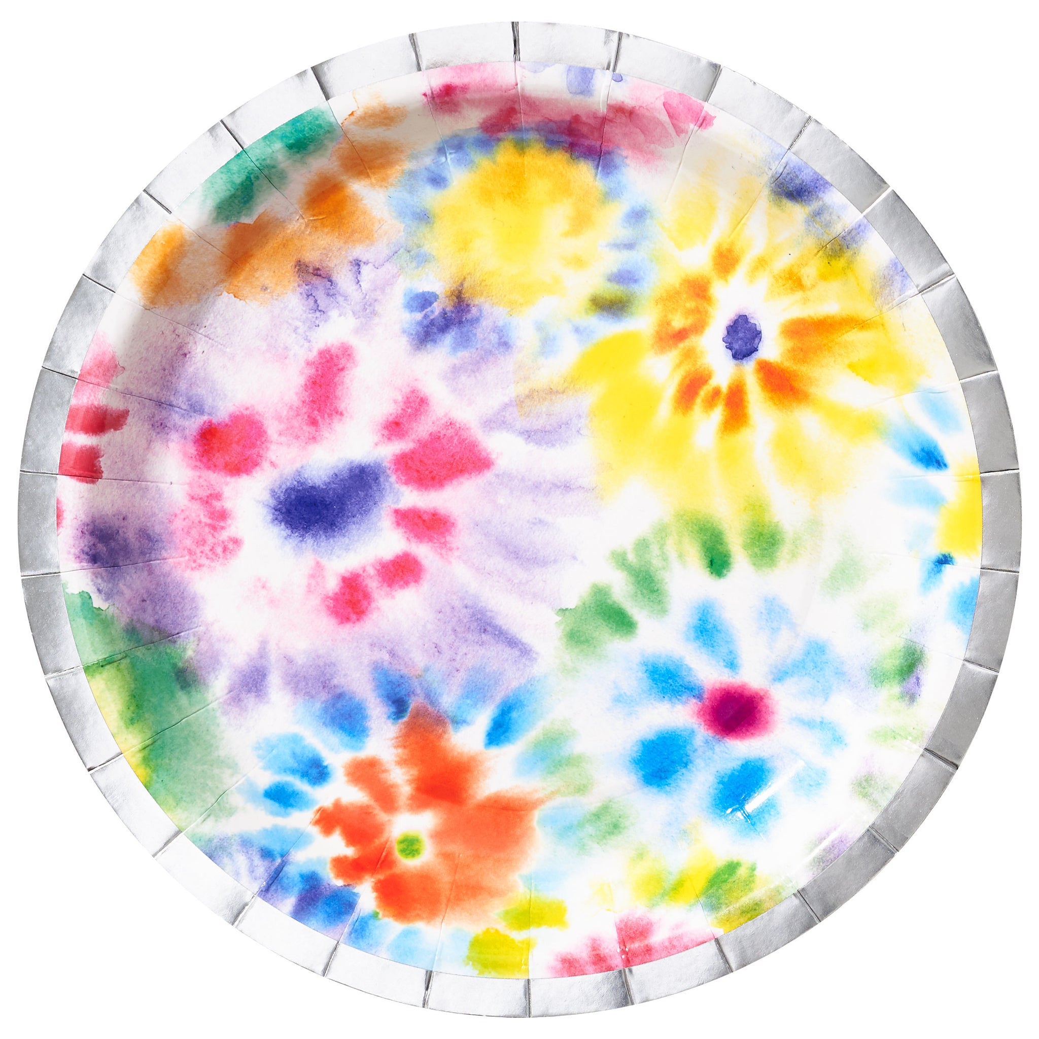 multicoloured tie dye plates, A Little Confetti